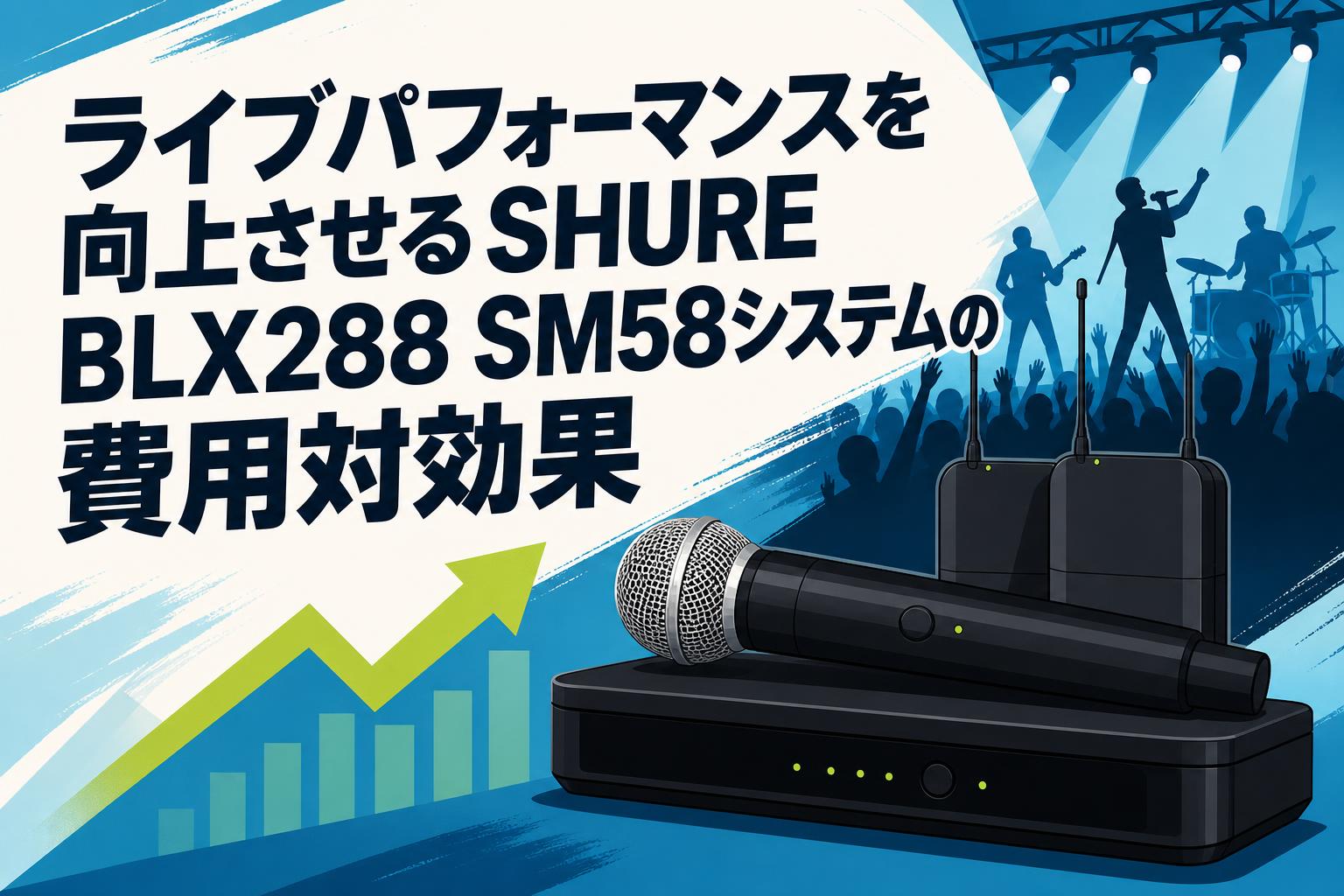 ライブパフォーマンスを向上させるSHURE BLX288 SM58システムの費用対