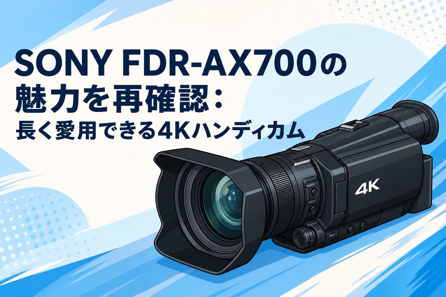 SONY FDR-AX700の魅力を再確認：長く愛用できる4Kハンディカム | PANDA