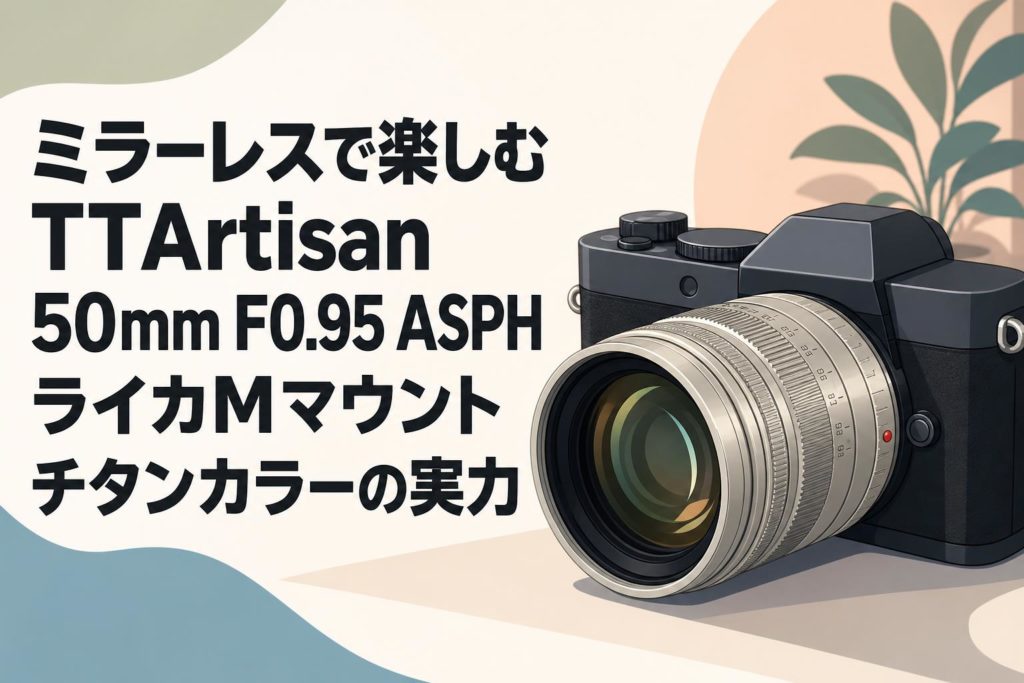 ミラーレスで楽しむTTArtisan 50mm F0.95 ASPH ライカMマウント チタン