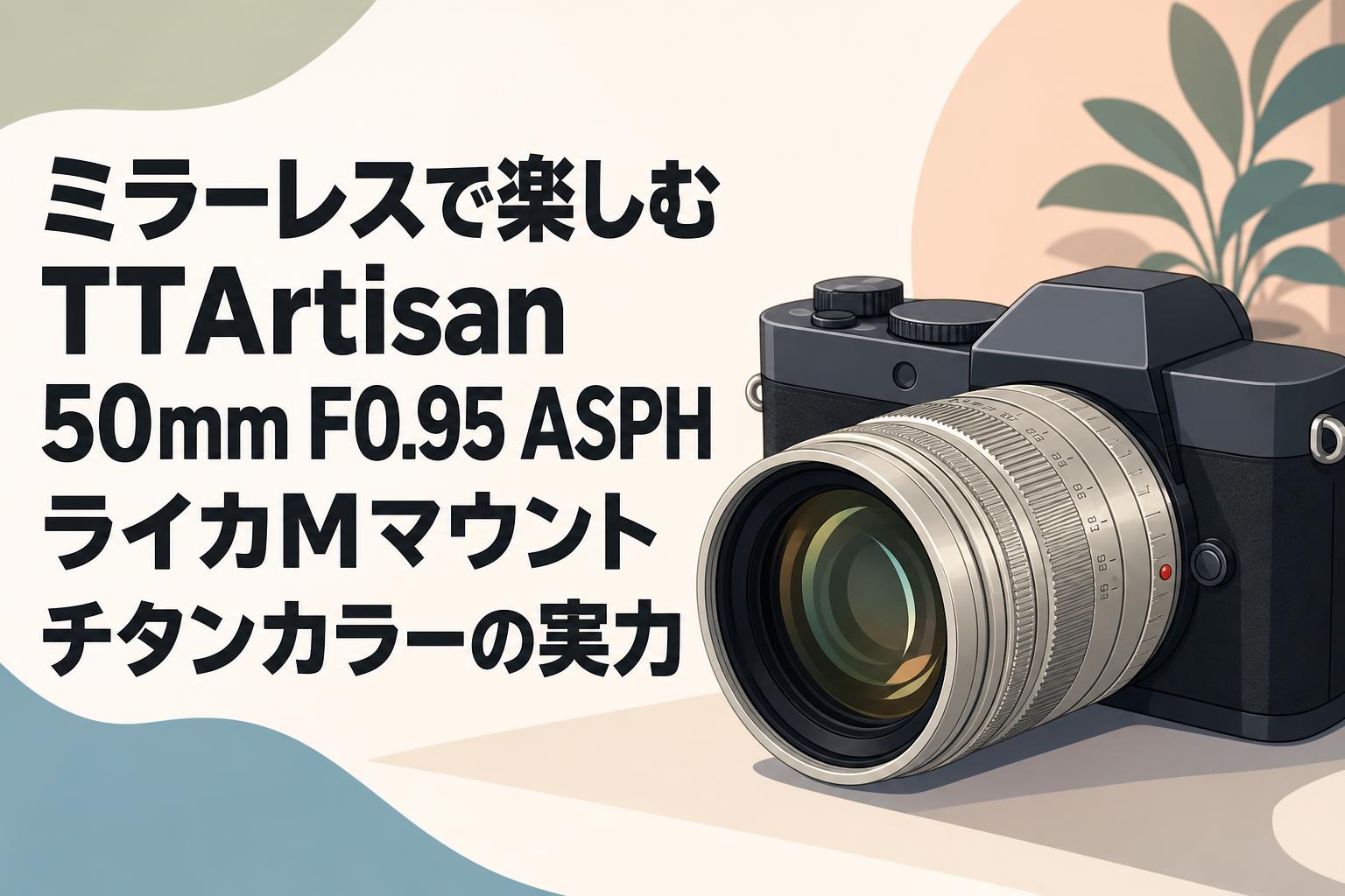 ミラーレスで楽しむTTArtisan 50mm F0.95 ASPH ライカMマウント チタン
