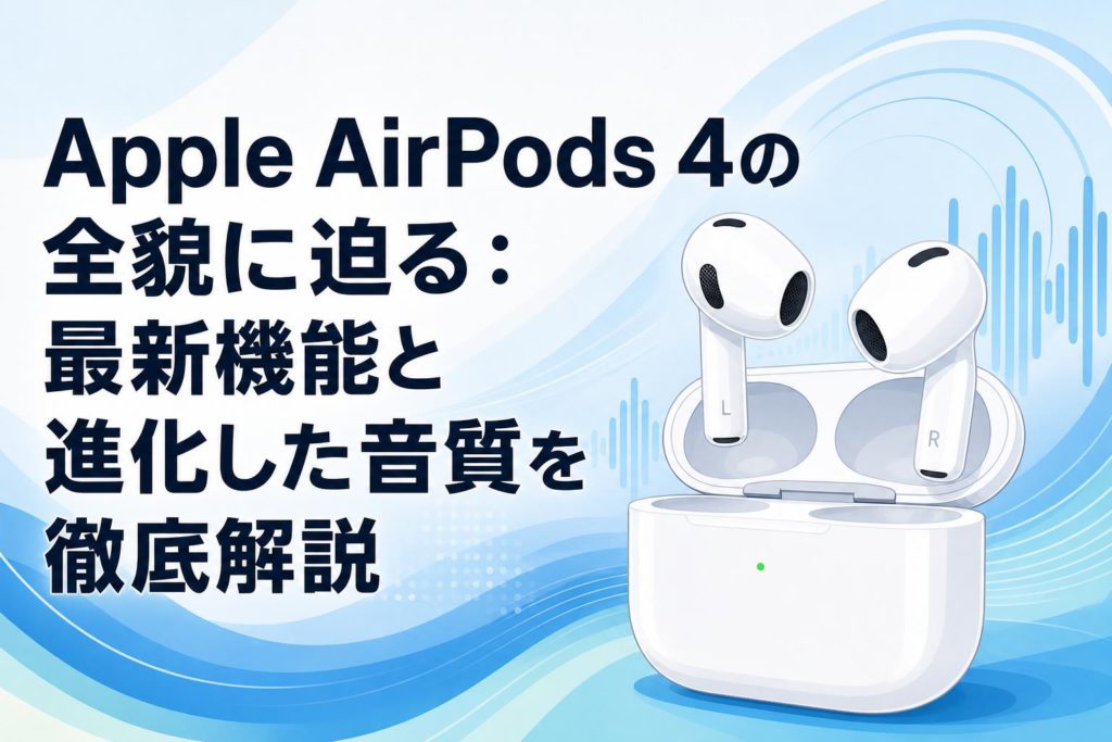 Apple AirPods 4の全貌に迫る：最新機能と進化した音質を徹底解説