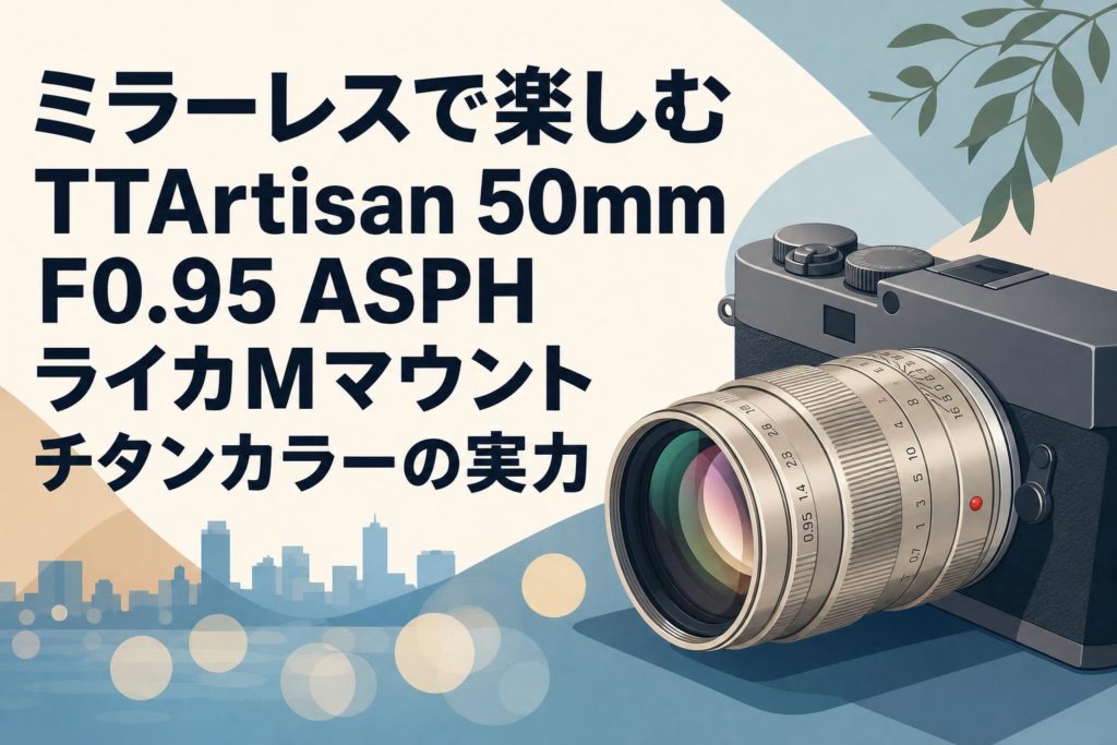 ミラーレスで楽しむTTArtisan 50mm F0.95 ASPH ライカMマウント チタン