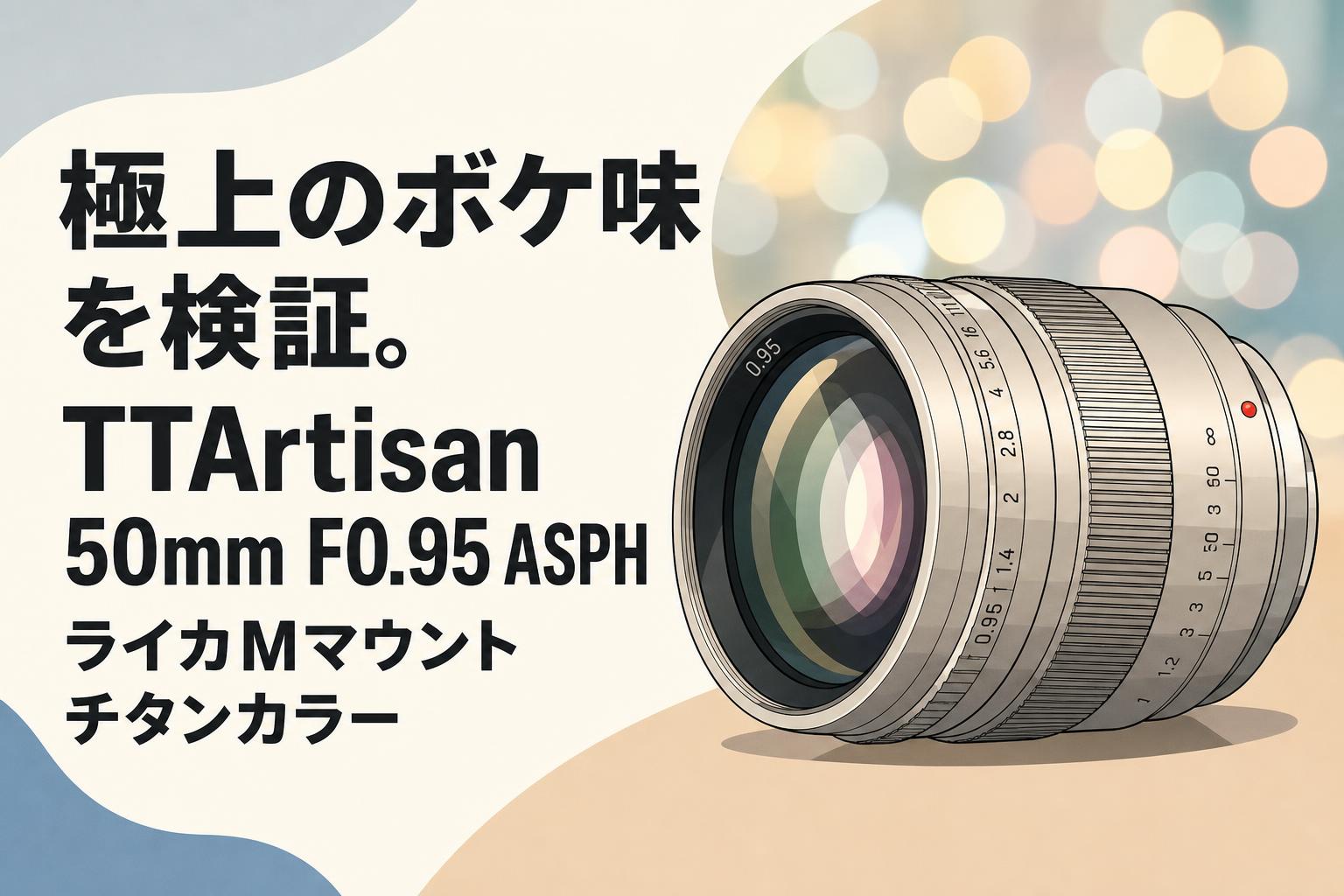 極上のボケ味を検証。TTArtisan 50mm F0.95 ASPH ライカMマウント