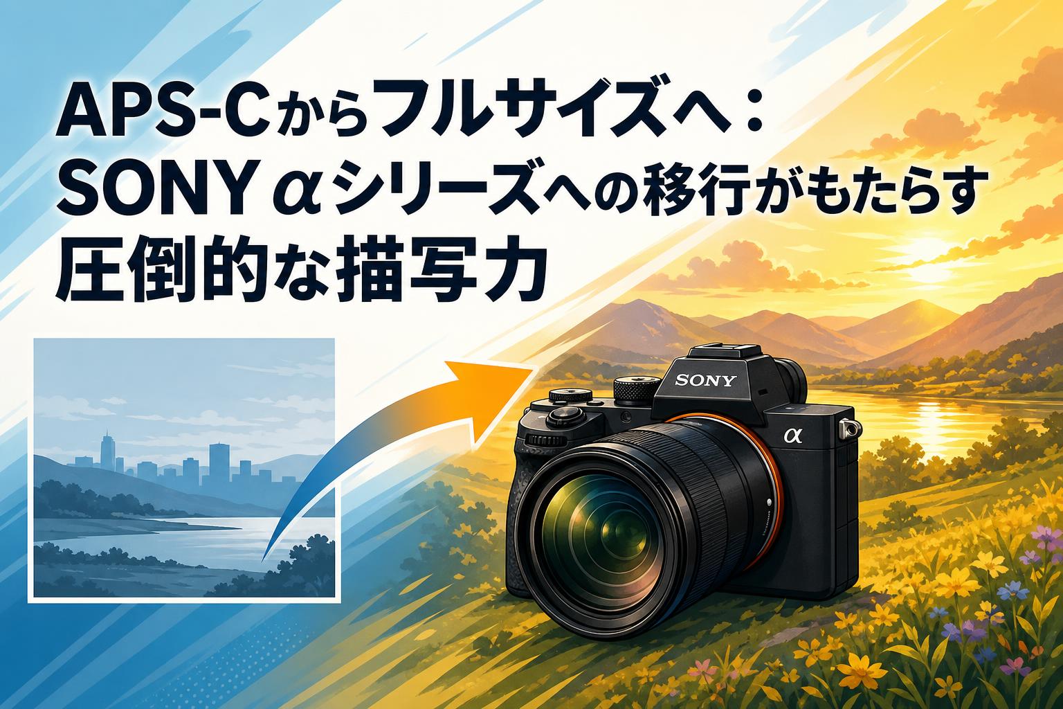 デジタルカメラ Sony ASP-C APS-Cからフルサイズへ：SONY αシリーズへの移行がもたらす圧倒的な