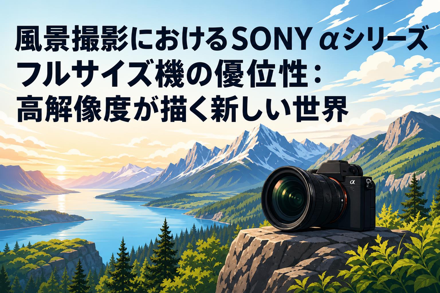 風景撮影におけるSONY αシリーズフルサイズ機の優位性：高解像度が描く