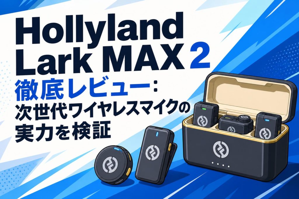 Hollyland Lark MAX 2 徹底レビュー：次世代ワイヤレスマイクの実力を