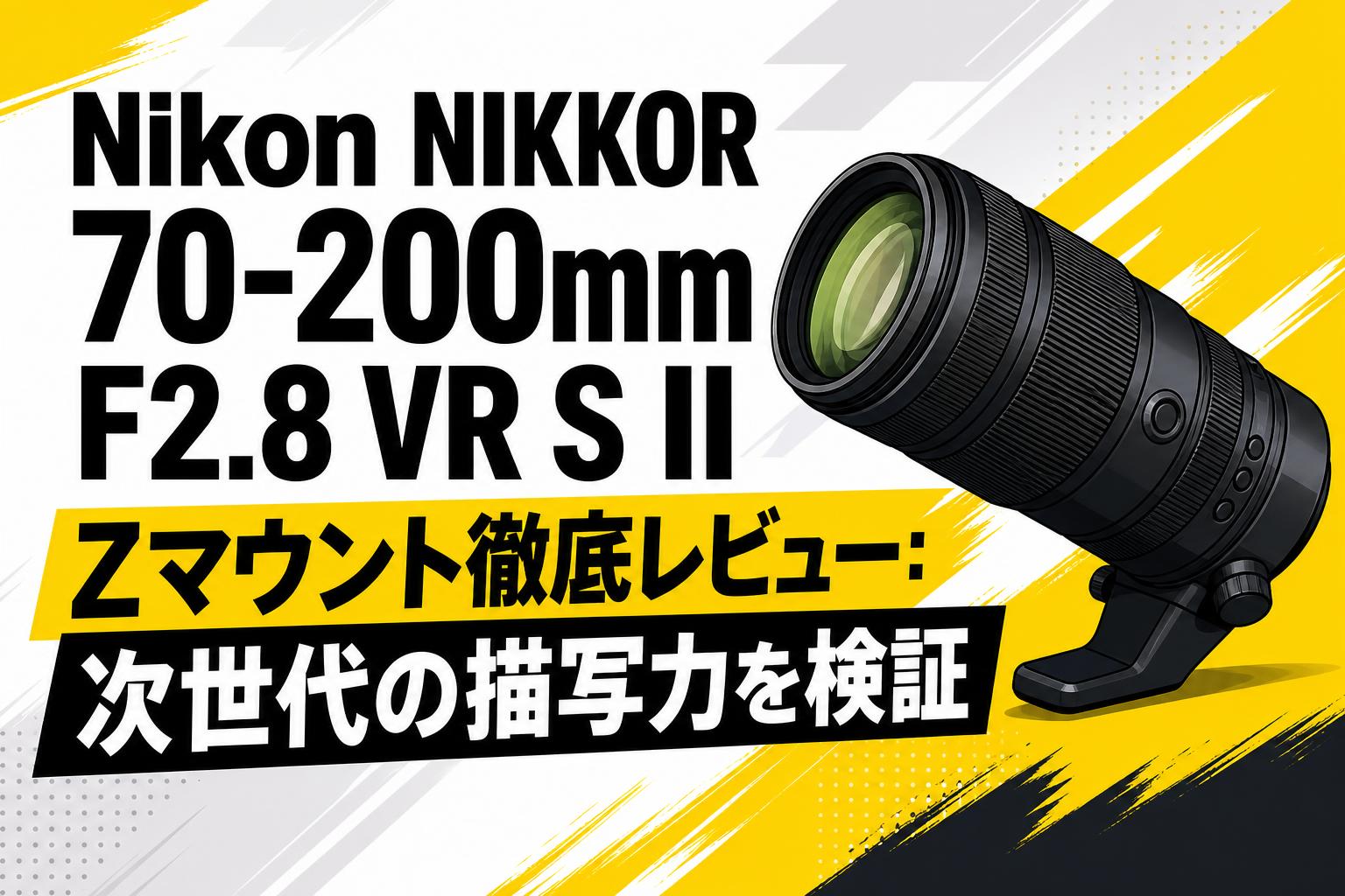 Nikon NIKKOR 70-200mm F2.8 VR S II Zマウント徹底レビュー：次世代の