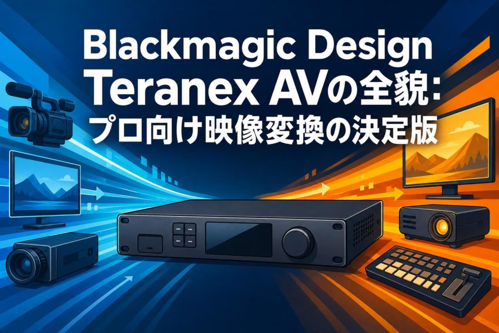 Blackmagic Design Teranex AVの全貌：プロ向け映像変換の決定版