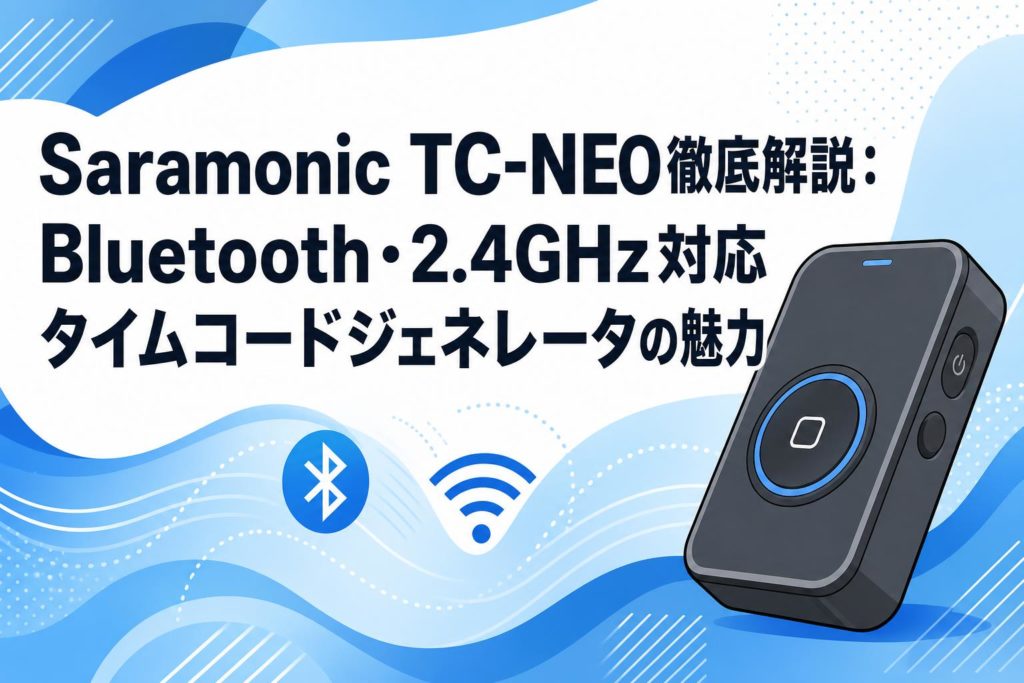 SARAさん専用 Saramonic TC-NEO徹底解説：Bluetooth・2.4GHz対応タイムコード