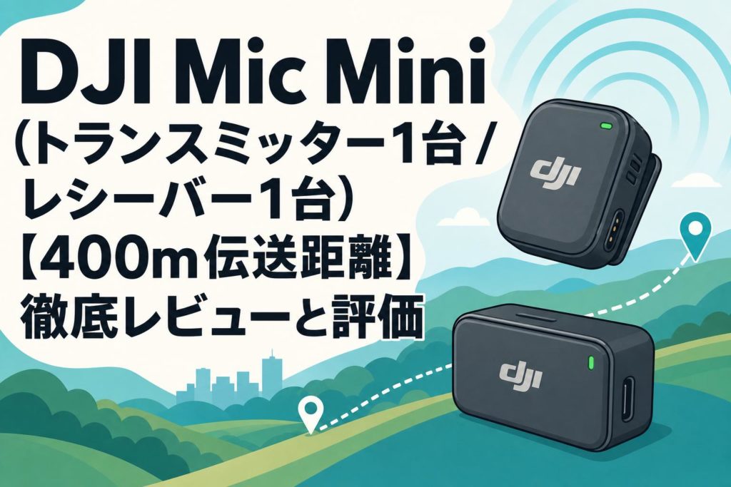 DJI Mic Mini（トランスミッター1台 / レシーバー1台）【400m伝送距離