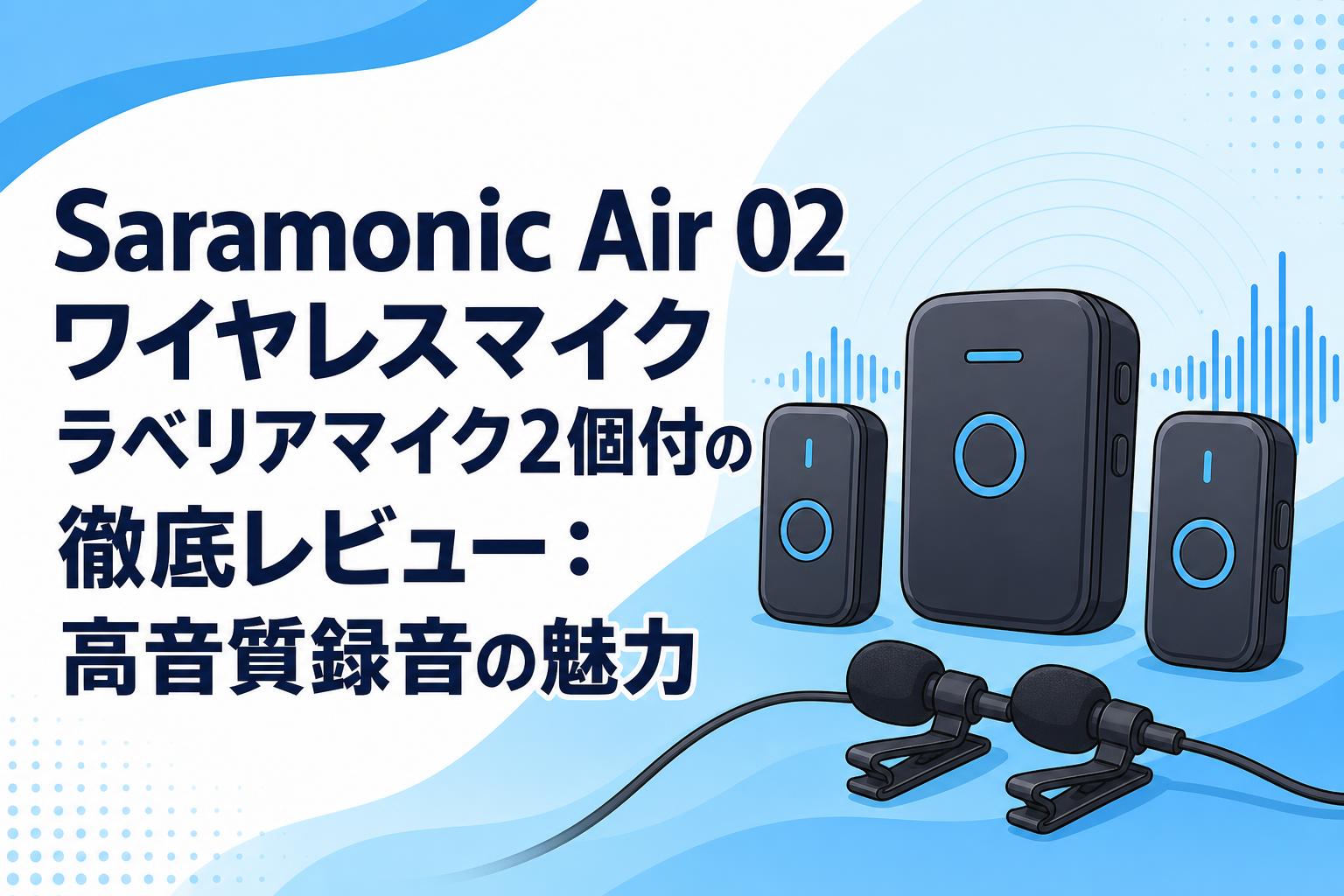 Saramonic Air 02 ワイヤレスマイク ラベリアマイク2個付の徹底