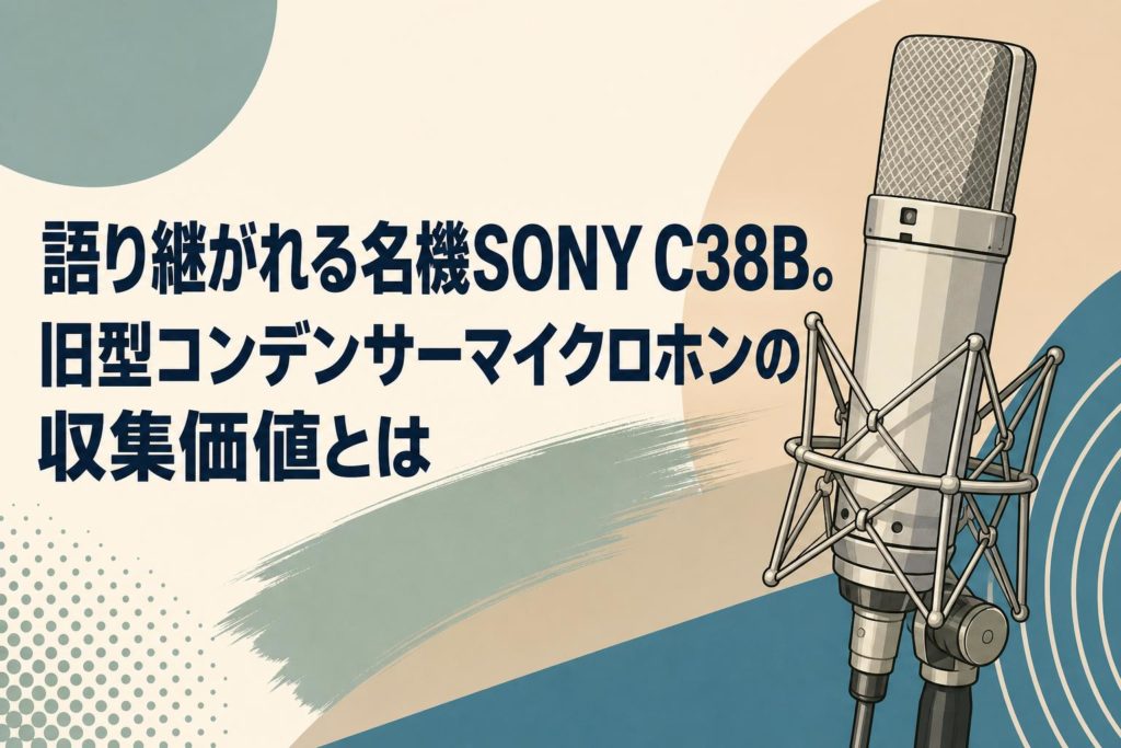 語り継がれる名機SONY C38B。旧型コンデンサーマイクロホンの収集価値