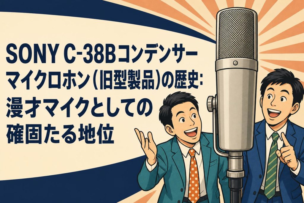 SONY C-38Bコンデンサーマイクロホン（旧型製品）の歴史：漫才マイク