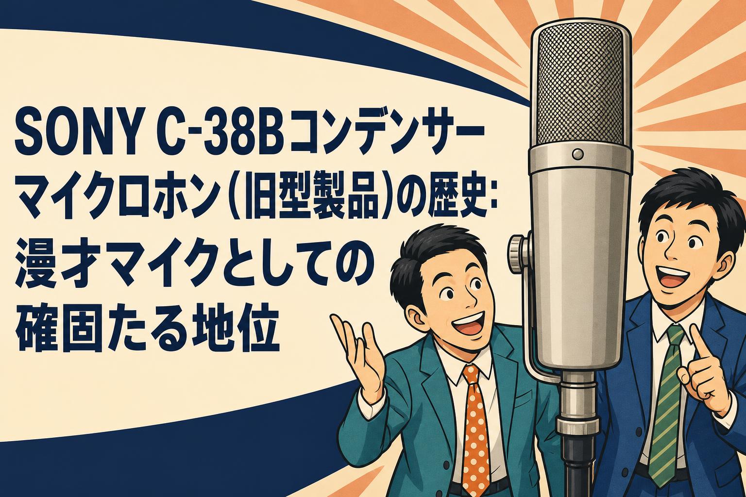 SONY C-38Bコンデンサーマイクロホン（旧型製品）の歴史：漫才マイク