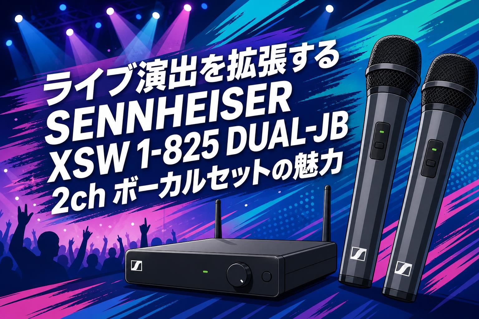 【Songwei専用】 ライブ演出を拡張するSENNHEISER XSW 1-825 DUAL-JB 2ch ボーカル