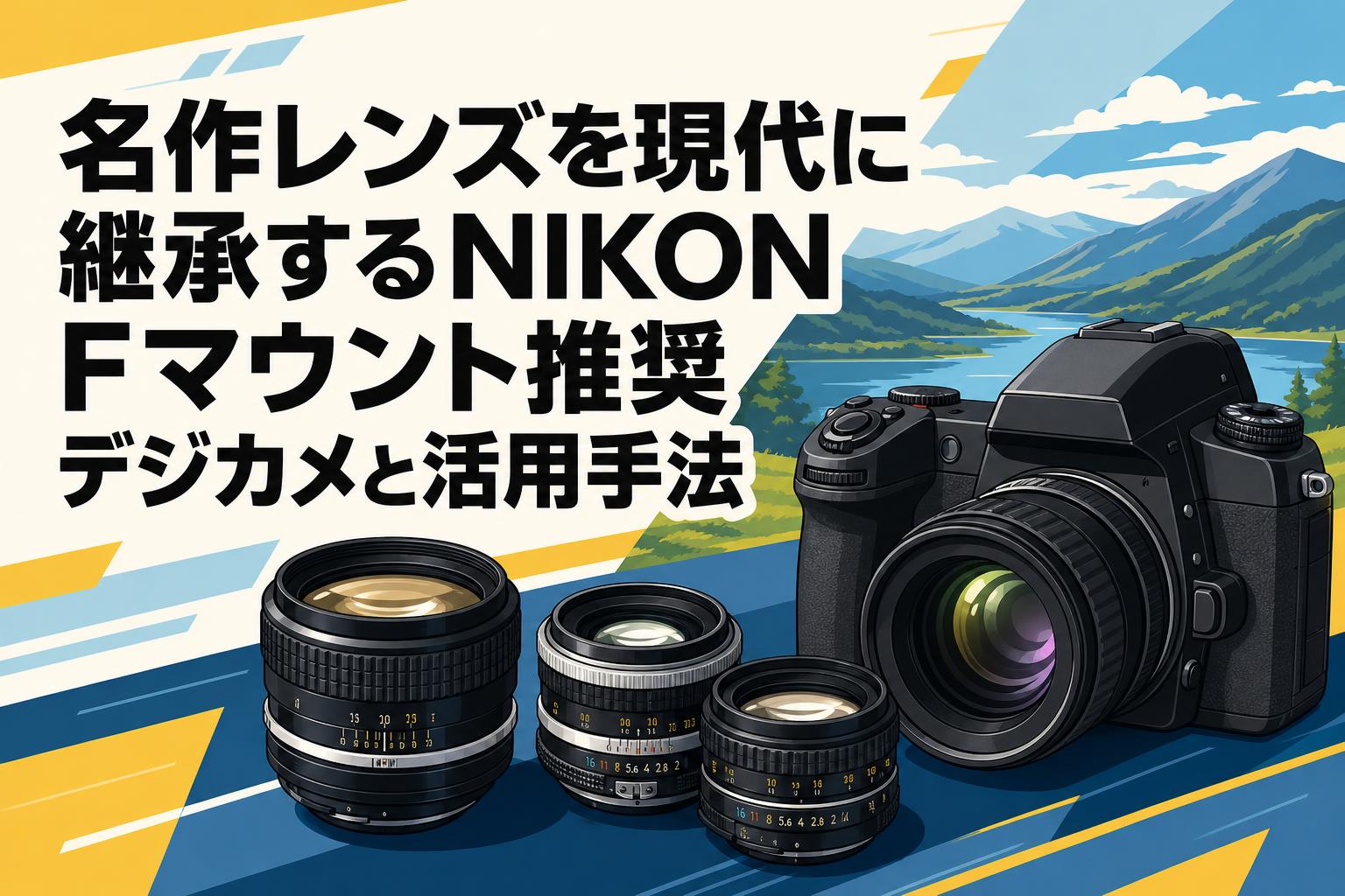 名作レンズを現代に継承するNIKON Fマウント推奨デジカメと活用手法