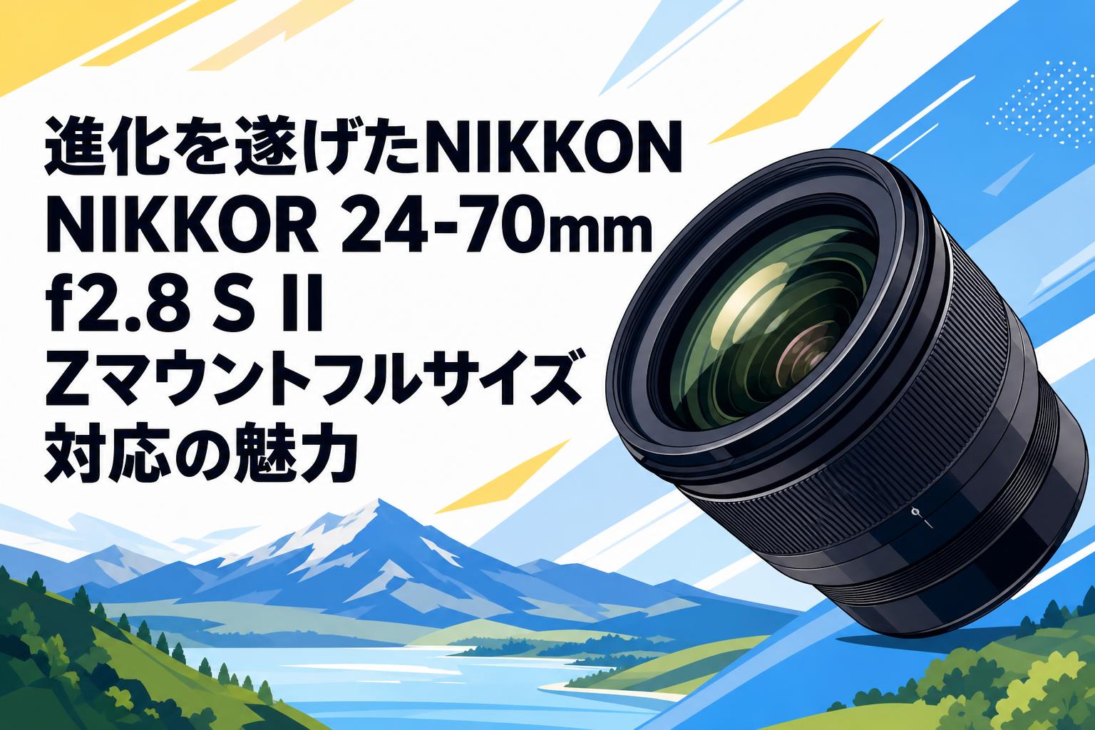 進化を遂げたNIKKON NIKKOR 24-70mm f2.8 S II Zマウントフルサイズ