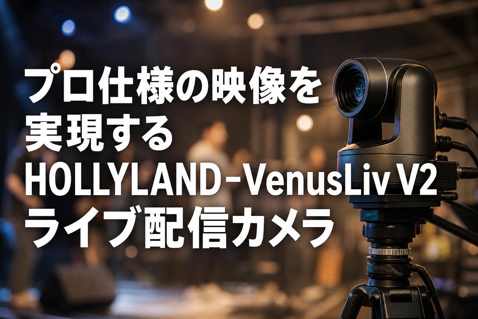 プロ仕様の映像を実現するHOLLYLAND-VenusLiv V2 ライブ配信カメラ