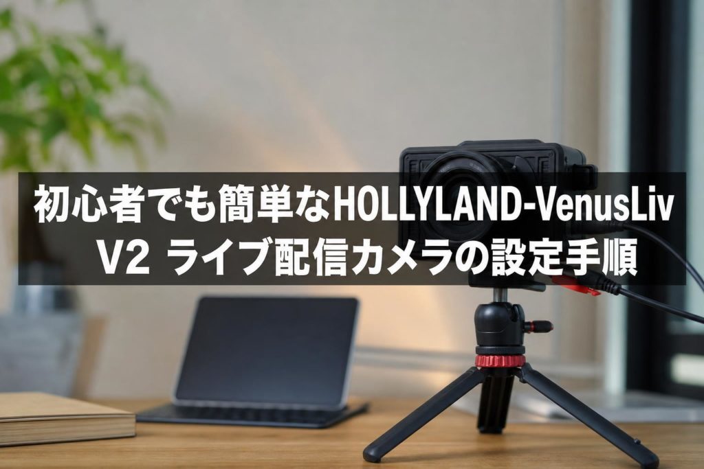初心者でも簡単なHOLLYLAND-VenusLiv V2 ライブ配信カメラの設定手順