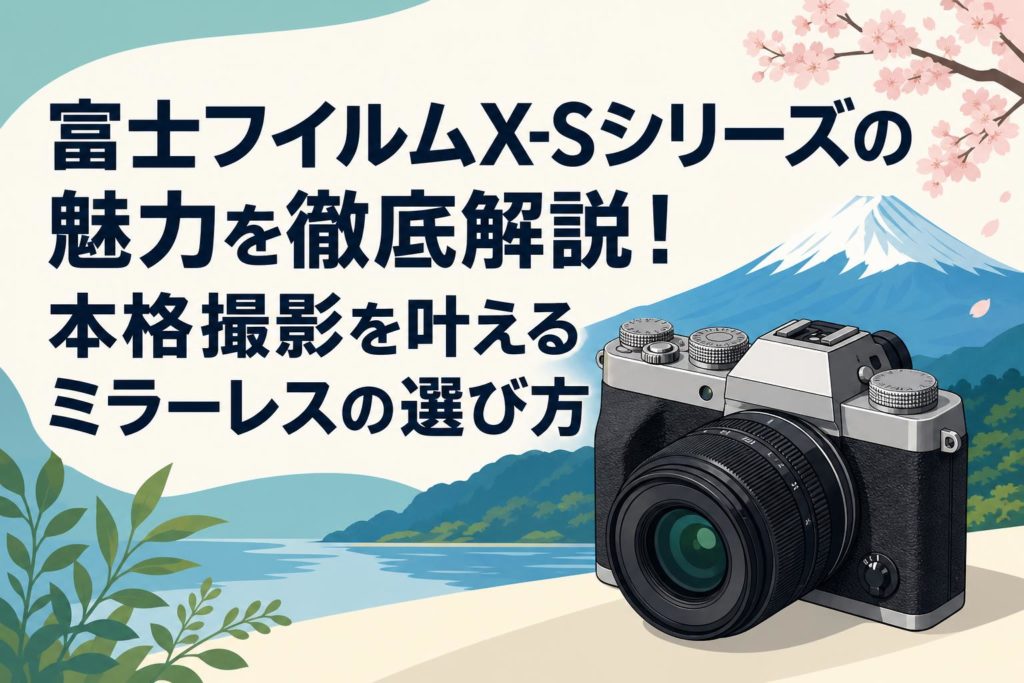 富士フイルムX-Sシリーズの魅力を徹底解説！本格撮影を叶えるミラー