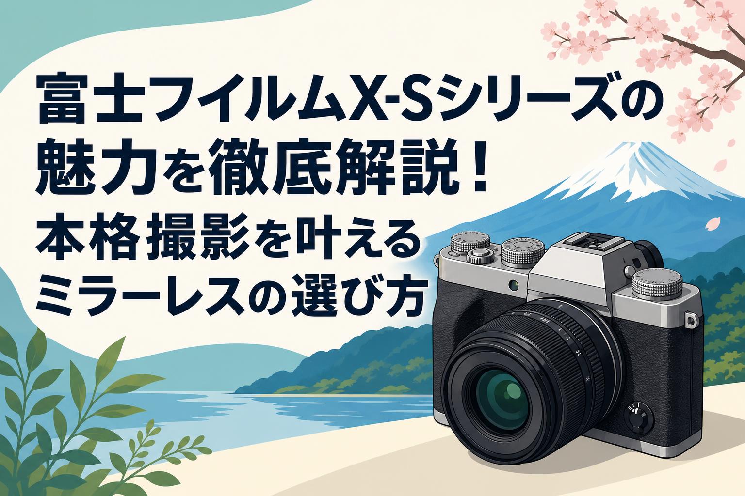 希少！カメラ好き必見です！ 富士フイルムX-Sシリーズの魅力を徹底解説！本格撮影を叶えるミラー