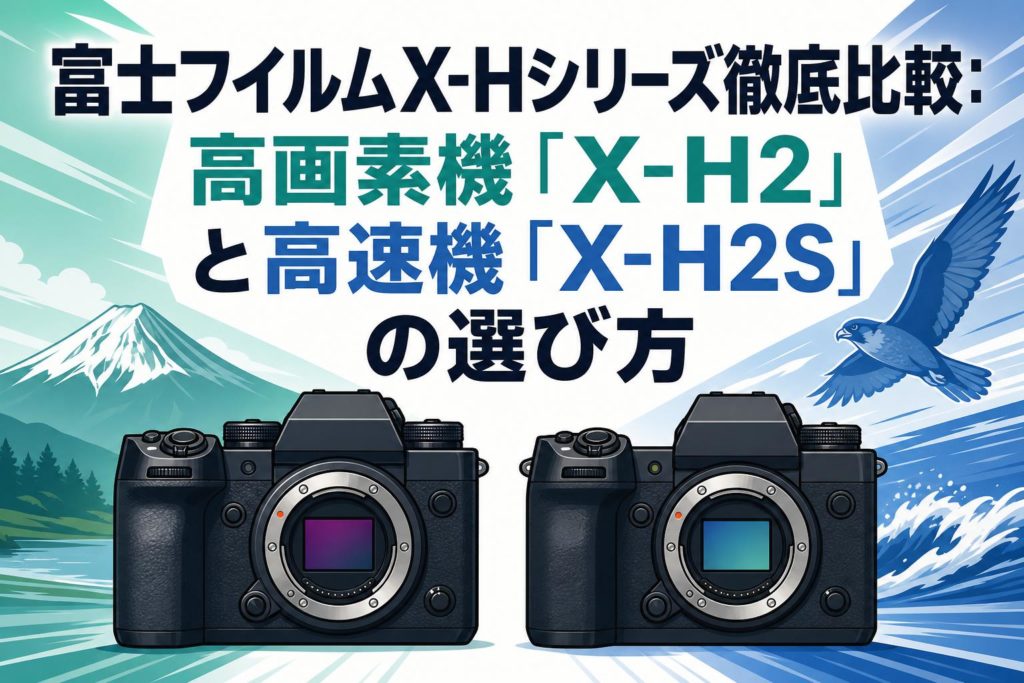 差額調整10-10 富士フイルムX-Hシリーズ徹底比較：高画素機「X-H2」と高速機「X-H2S