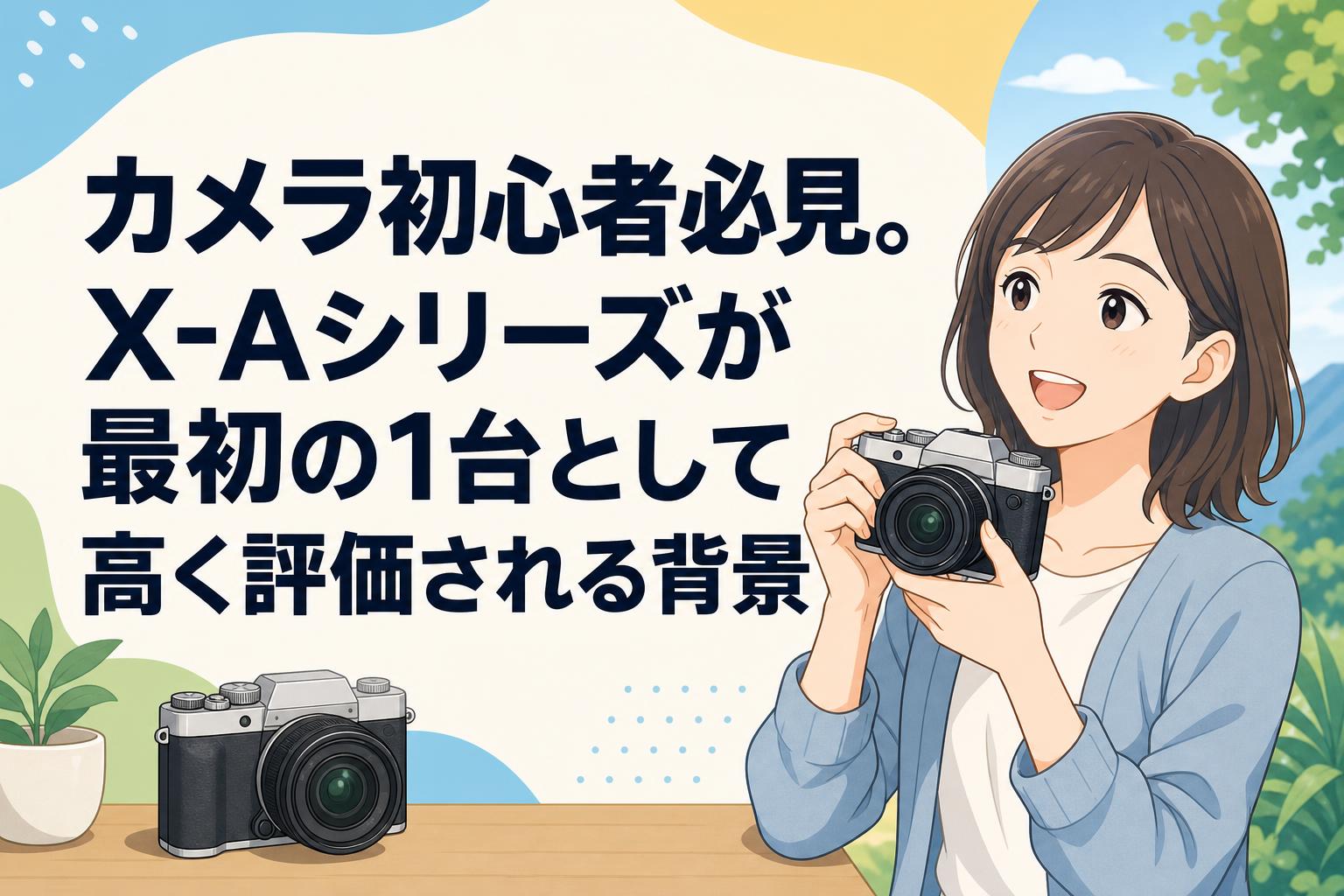 カメラ初心者必見。X-Aシリーズが最初の1台として高く評価される背景
