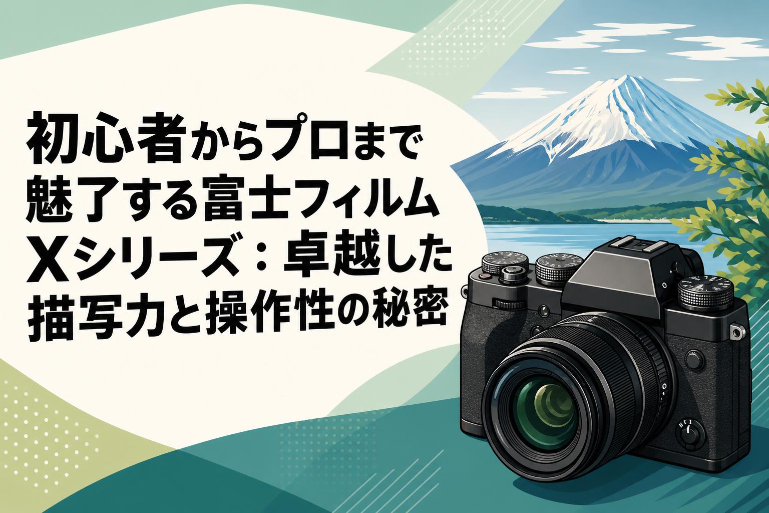 初心者からプロまで魅了する富士フィルム Xシリーズ：卓越した描写力と