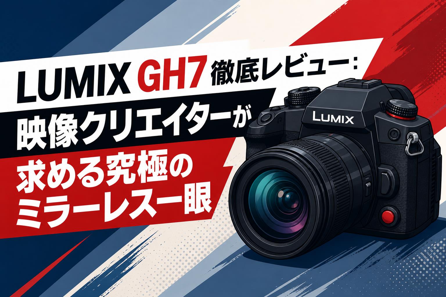 LUMIX GH7徹底レビュー：映像クリエイターが求める究極のミラーレス