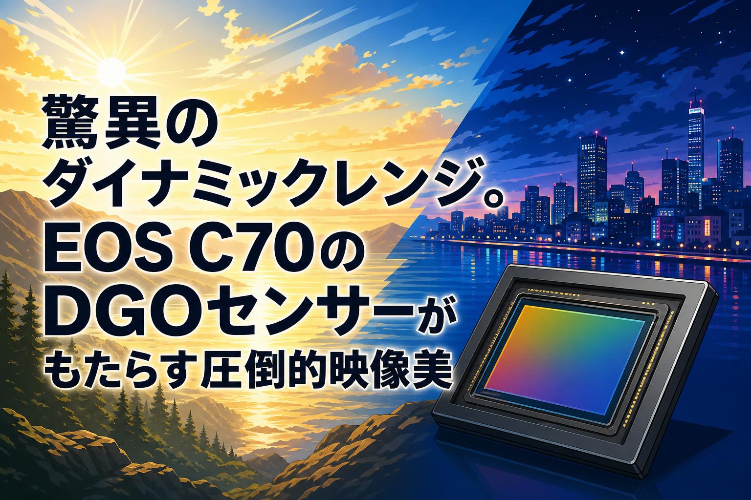 驚異のダイナミックレンジ。EOS C70のDGOセンサーがもたらす圧倒的映像