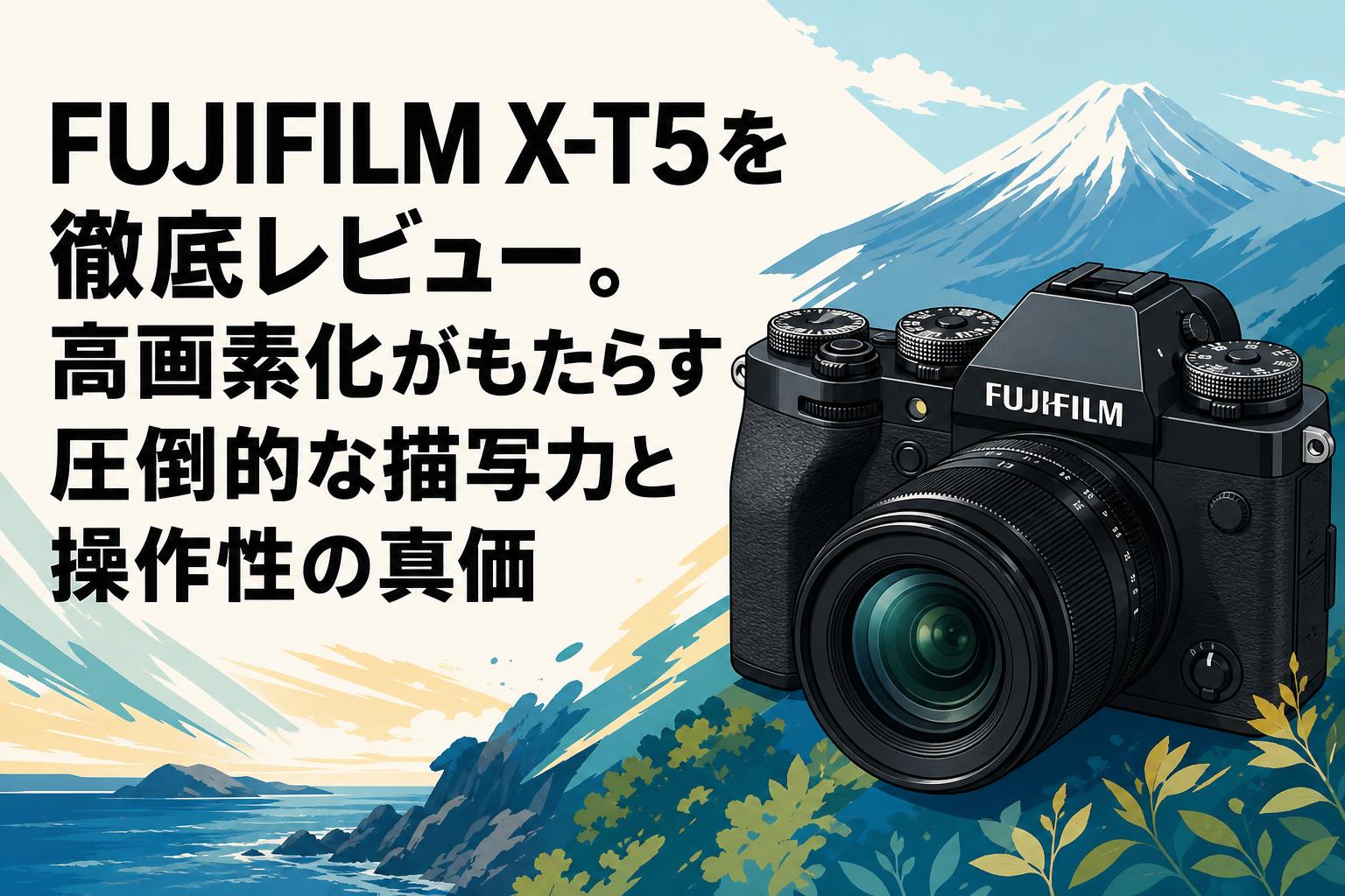 FUJIFILM X-T5を徹底レビュー。高画素化がもたらす圧倒的な描写力と