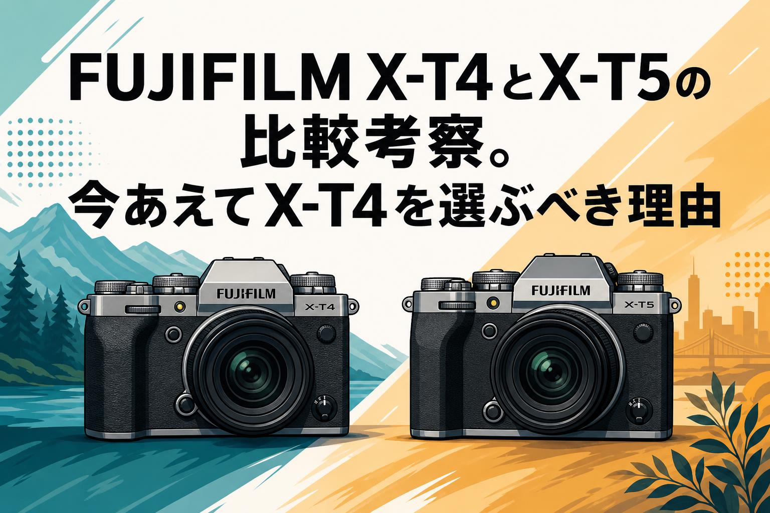 FUJIFILM X-T4とX-T5の比較考察。今あえてX-T4を選ぶべき理由 | PANDA
