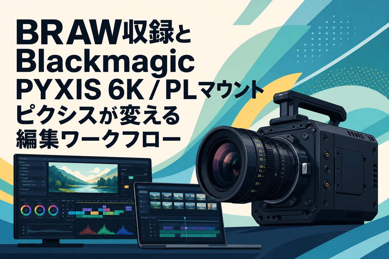 BRAW収録とBlackmagic PYXIS 6K / PLマウント ピクシスが変える編集