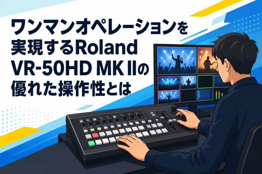 ワンマンオペレーションを実現するRoland VR-50HD MK IIの優れた操作性