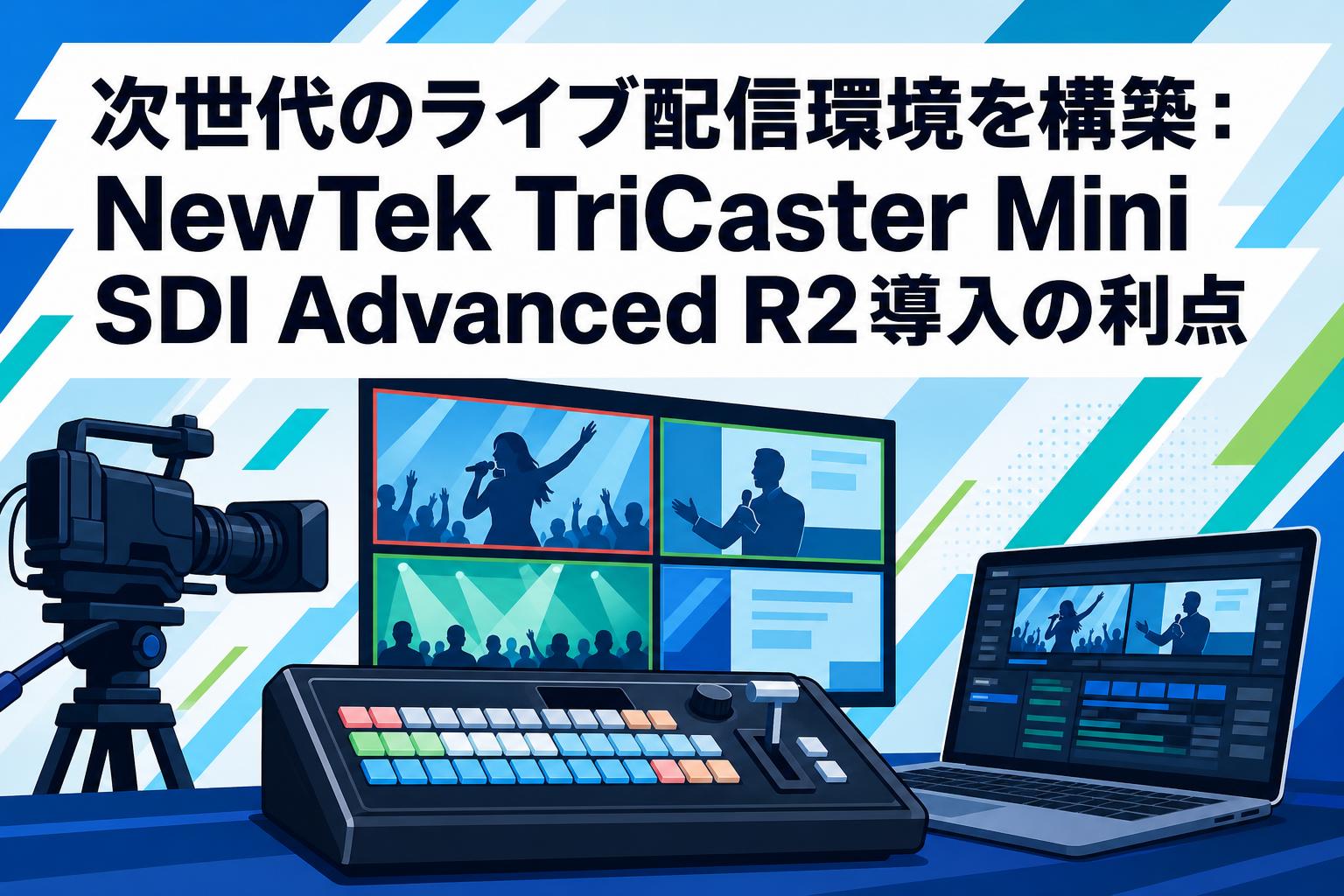次世代のライブ配信環境を構築：NewTek TriCaster Mini SDI Advanced