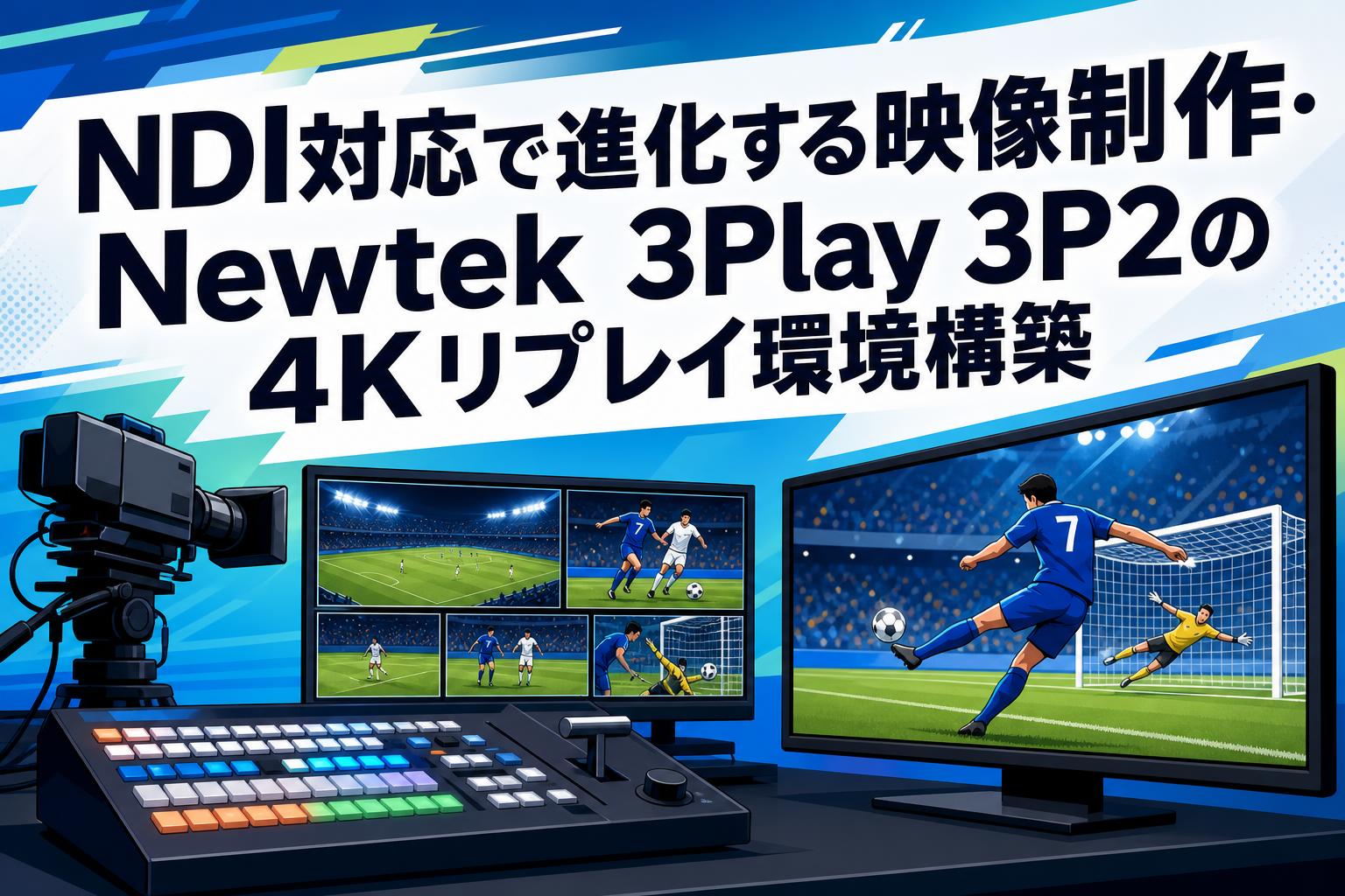 NDI対応で進化する映像制作・Newtek 3Play 3P2の4Kリプレイ環境構築 | PANDA TIMES（パンダタイムス）