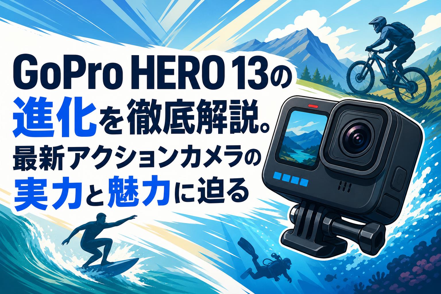 GoPro HERO 13の進化を徹底解説。最新アクションカメラの実力と魅力に