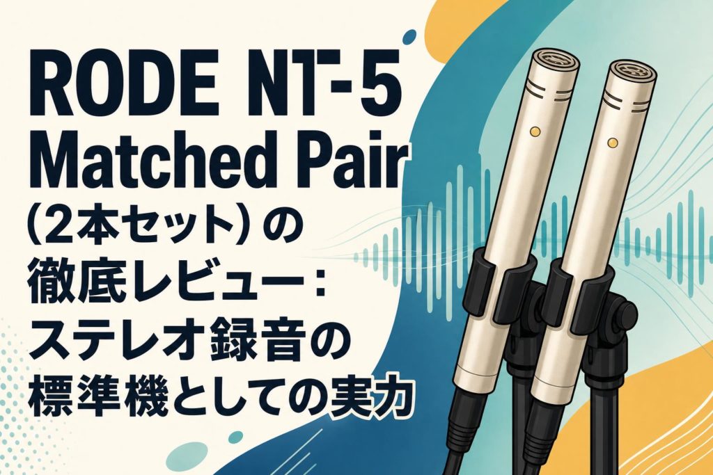 RODE NT-5 Matched Pair (2本セット）の徹底レビュー：ステレオ録音の