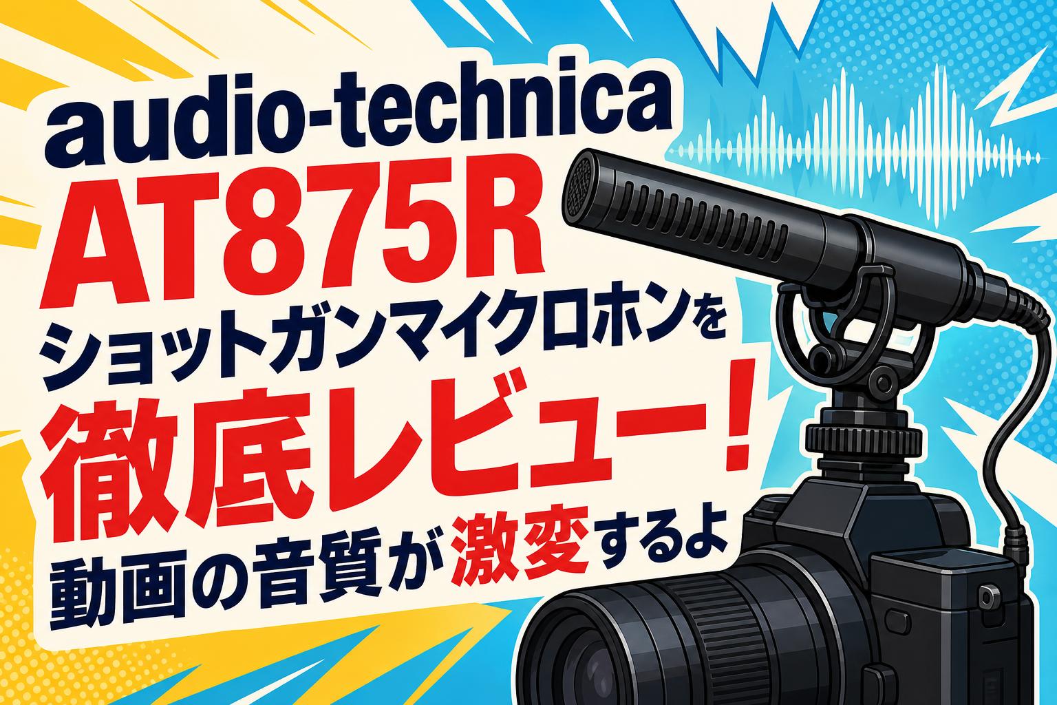 audio-technica AT875R ショットガンマイクロホンを徹底レビュー！動画