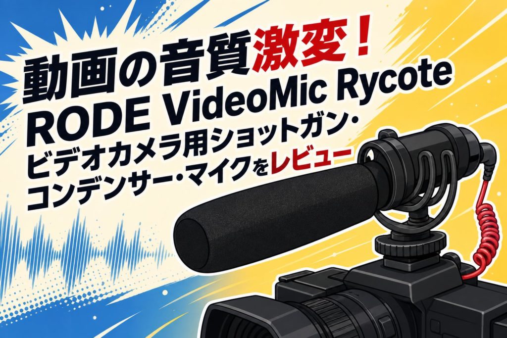 動画の音質激変!RODE VideoMic Rycoteビデオカメラ用ショットガン 動画の音質激変!RODE VideoMic Rycoteビデオカメラ用ショットガン