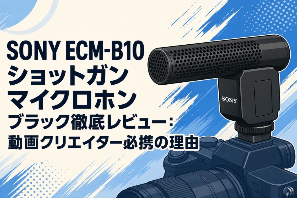 SONY ECM-B10 ショットガンマイクロホン ブラック徹底レビュー：動画