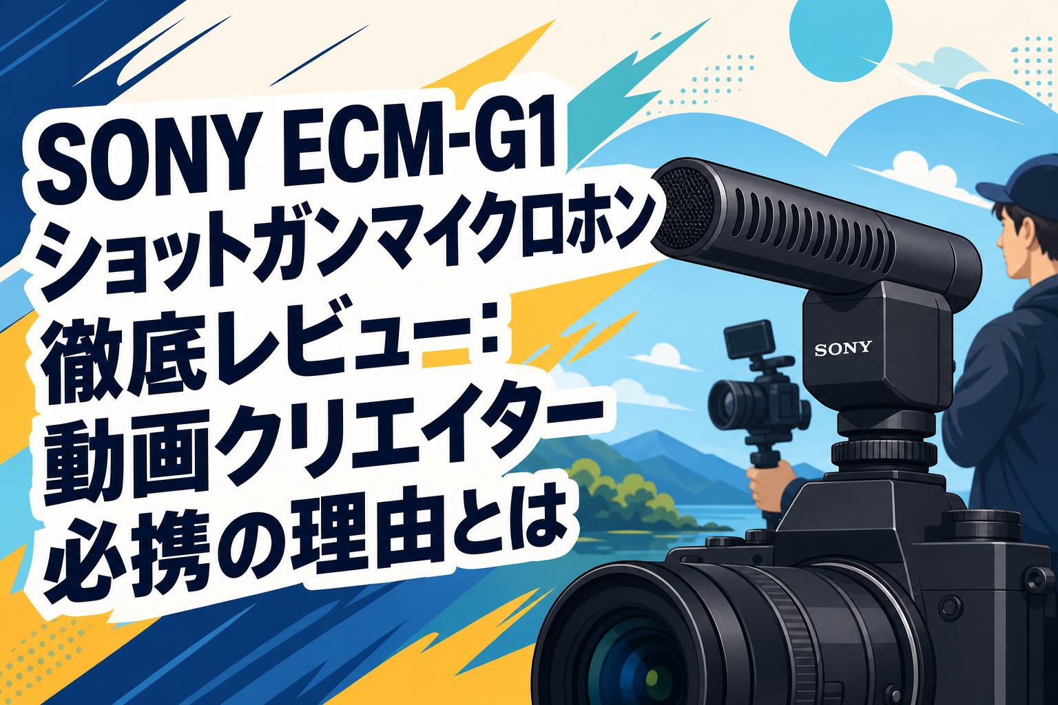 SONY ECM-G1 ショットガンマイクロホン徹底レビュー：動画クリエイター