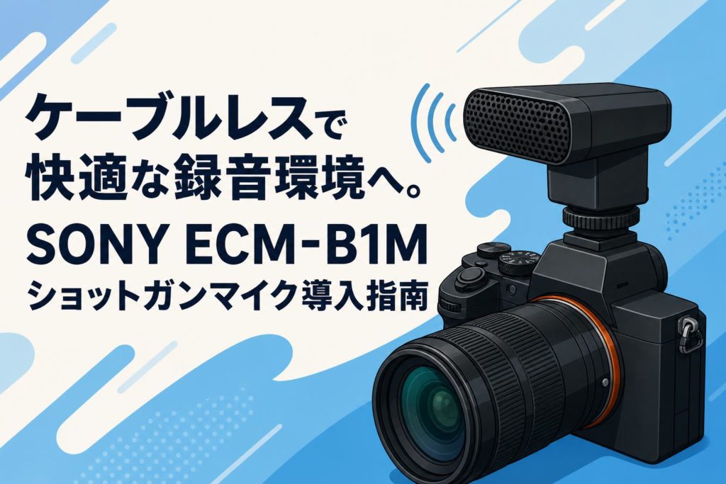 【期間限定価格】SONY ECM-B1M ショットガンマイク ケーブルレスで快適な録音環境へ。SONY ECM-B1M ショットガンマイク