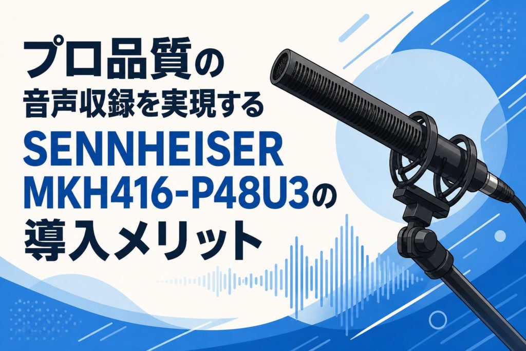 プロ品質の音声収録を実現するSENNHEISER MKH416-P48U3の導入メリット