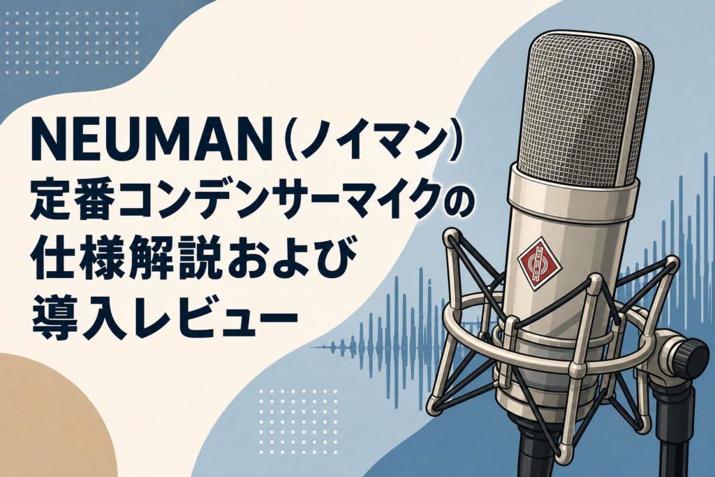 Neumann コンデンサーマイク Mikrofon NEUMAN（ノイマン）定番コンデンサーマイクの仕様解説および導入