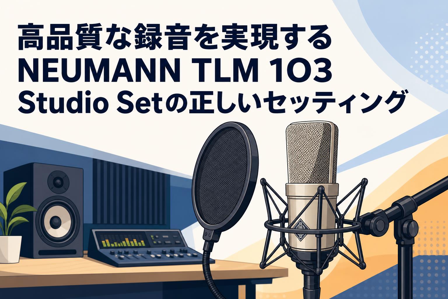 みん３点おまとめ 高品質な録音を実現するNEUMANN TLM 103 Studio Setの正しい