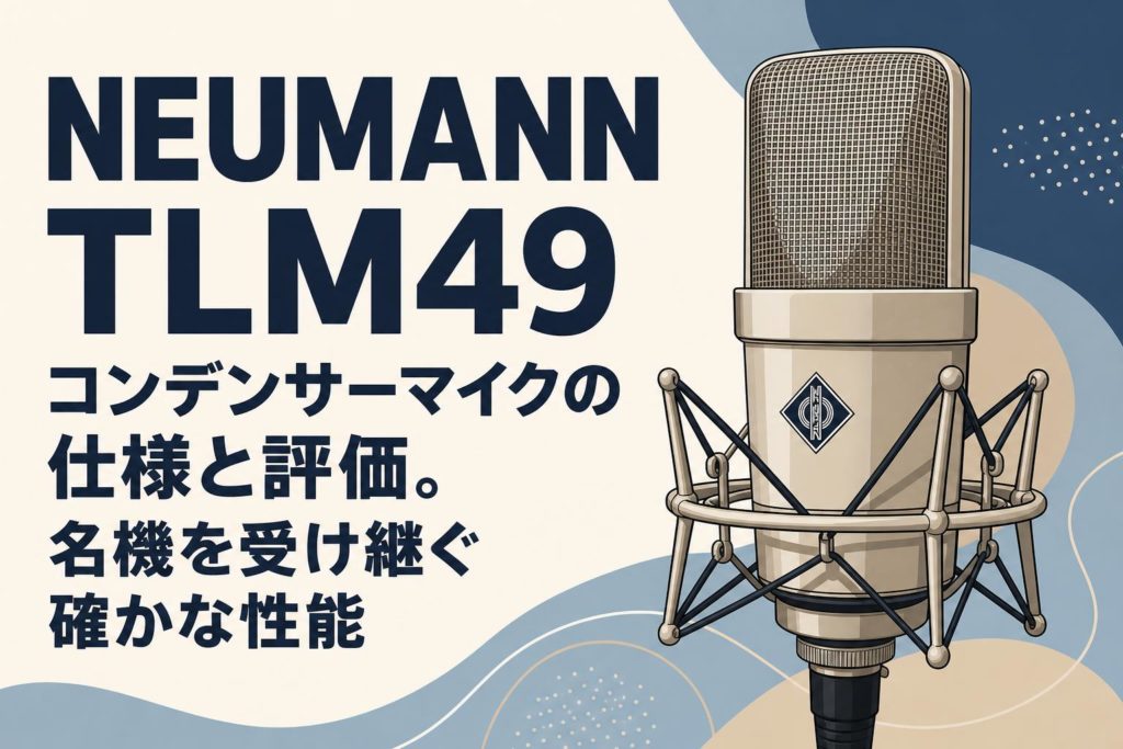 NEUMANN TLM49 コンデンサーマイクの仕様と評価。名機を受け継ぐ確かな