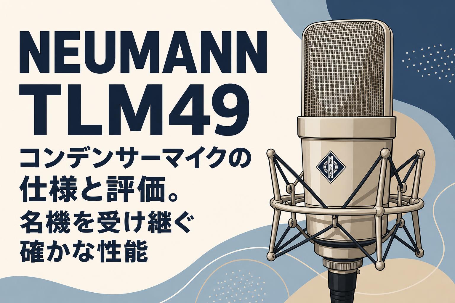 NEUMANN TLM49 コンデンサーマイクの仕様と評価。名機を受け継ぐ確かな