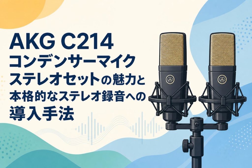 AKG C214 コンデンサーマイク ステレオセットの魅力と本格的なステレオ