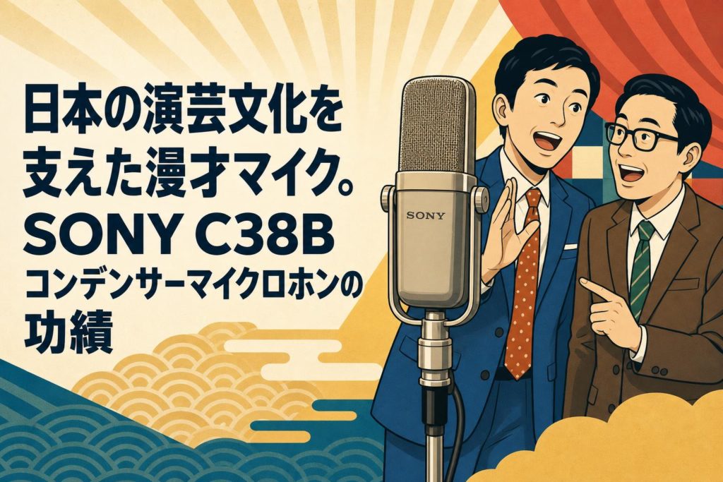 日本の演芸文化を支えた漫才マイク。SONY C38Bコンデンサー